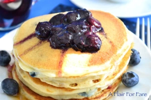 Blueberry pancakes 3