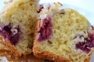 lemon raspberry muffin