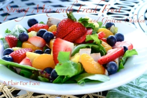 Grilled Chicken with Fresh Fruit Salad