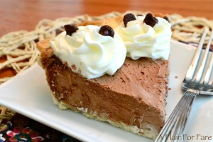 Chocolate Silk Pie slice