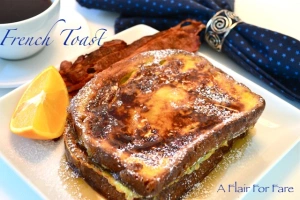 French toast close up