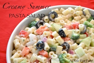 Creamy Summer Pasta Salad blog