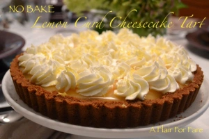 Lemon Curd Cheesecake Tart