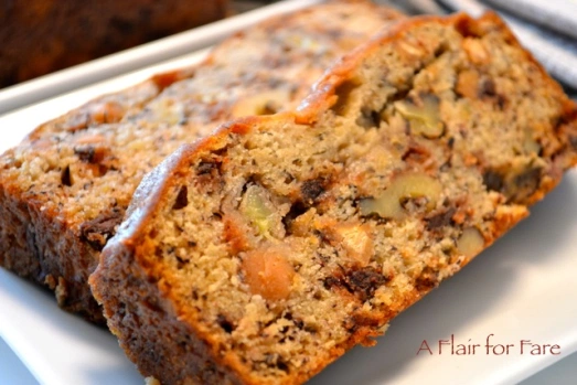 Peanut Butter-Chocolate Chip Banana Bread 2